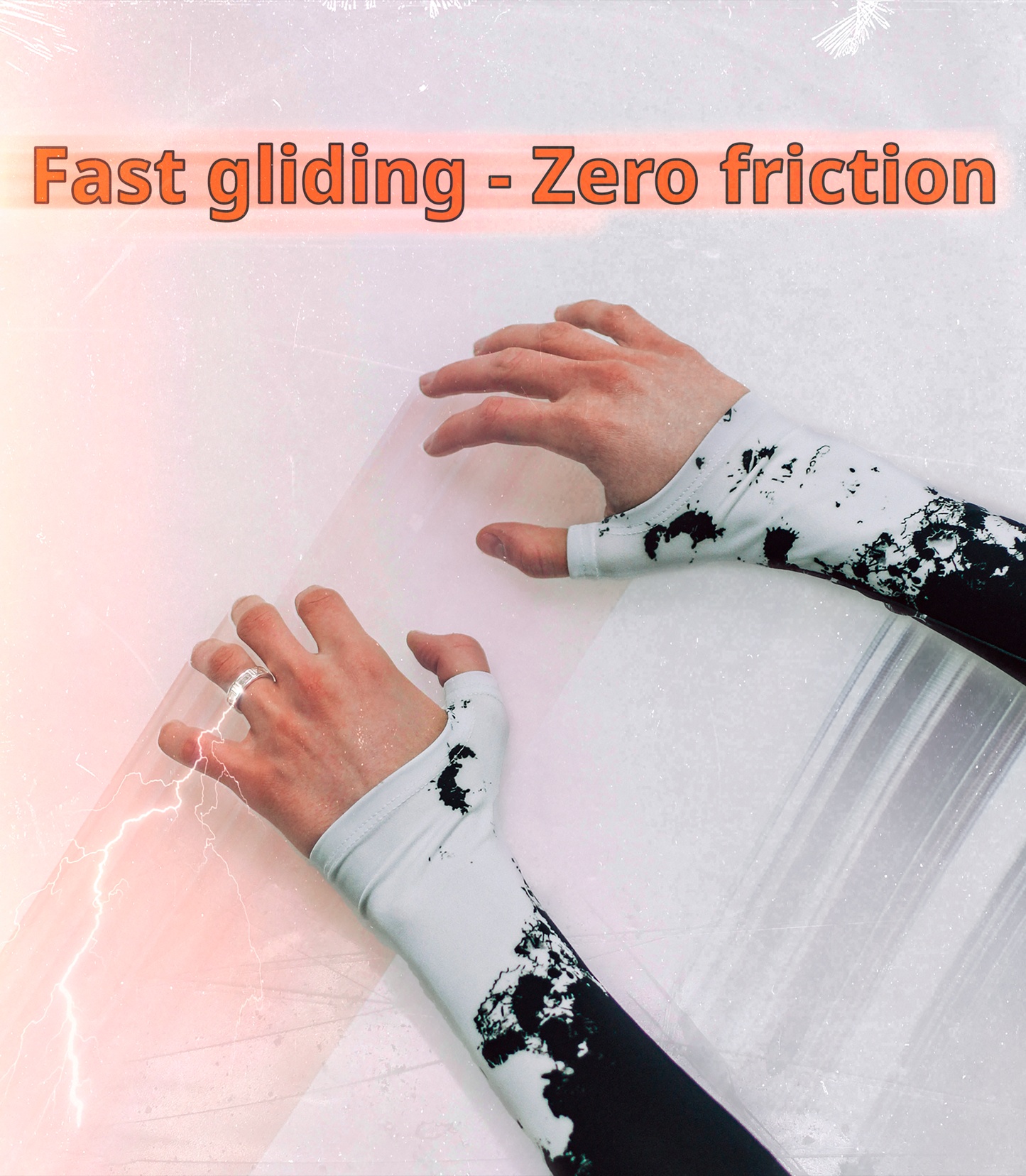 Gaming Arm Sleeve 2.0 Paints Spray with open glove for PC gamers Selerity