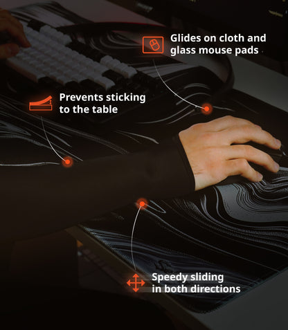 Gaming arm sleeve with a half-palm 2.0 Black Selerity