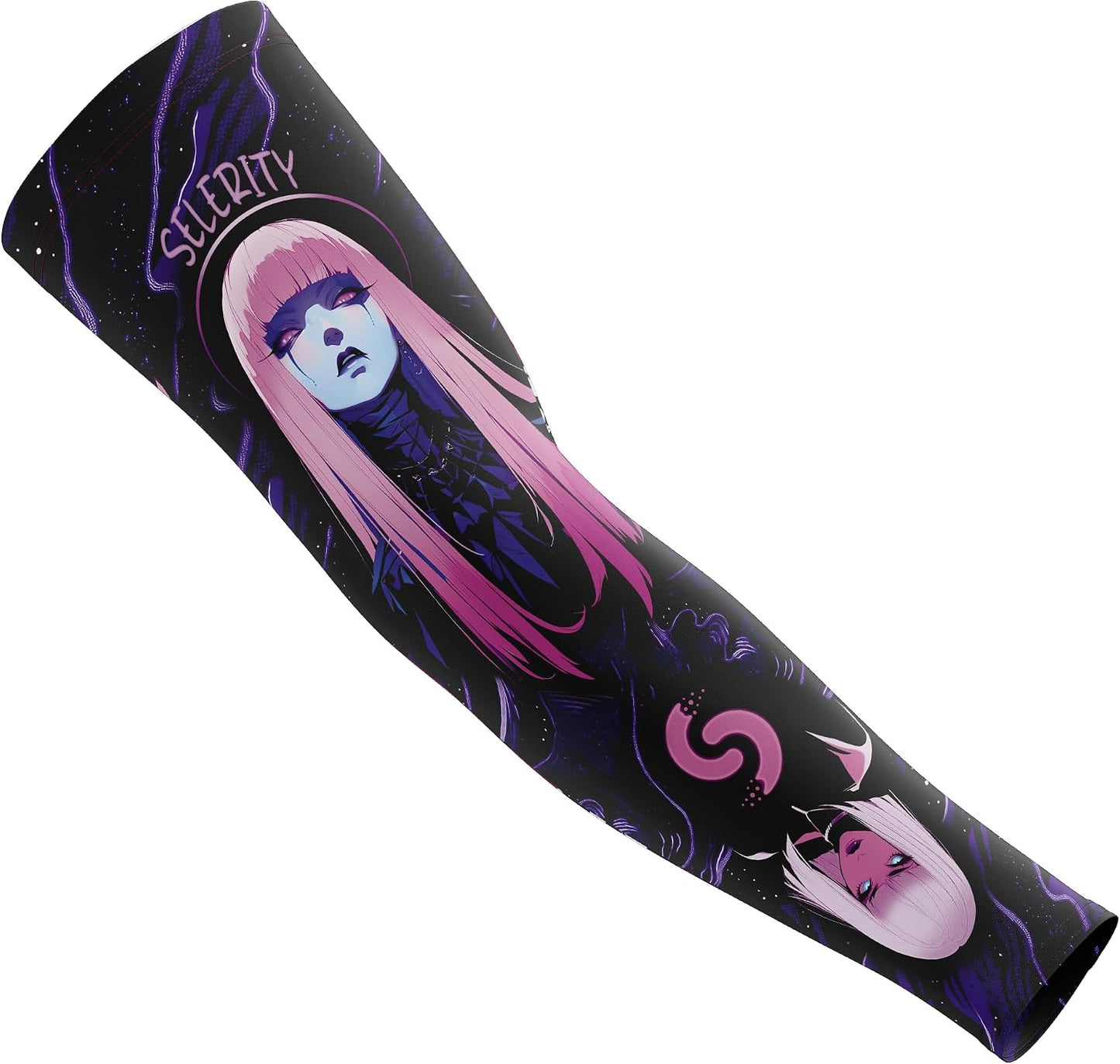 Gaming Arm Sleeve PC Sport compression esports gamer sleeve 1.0 Violet Luna Selerity