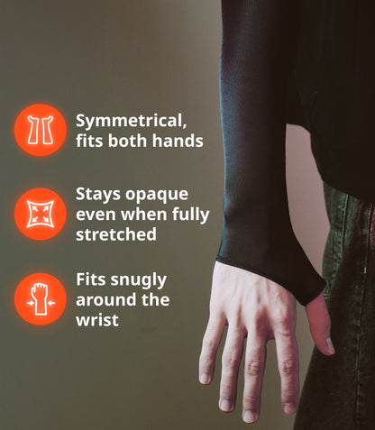 Gaming arm sleeve with a half-palm 2.0 Black Selerity