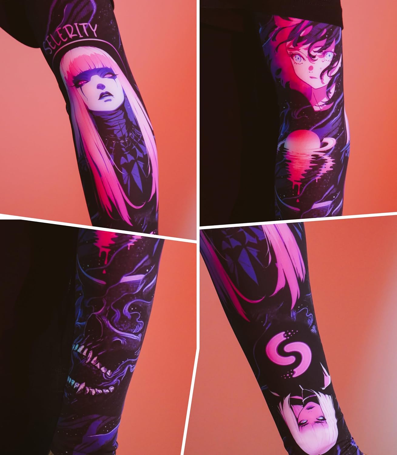 Gaming Arm Sleeve PC Sport compression esports gamer sleeve 2.0 Violet Luna Selerity