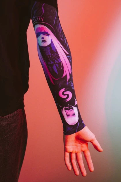 Gaming Arm Sleeve PC Sport compression esports gamer sleeve 1.0 Violet Luna Selerity
