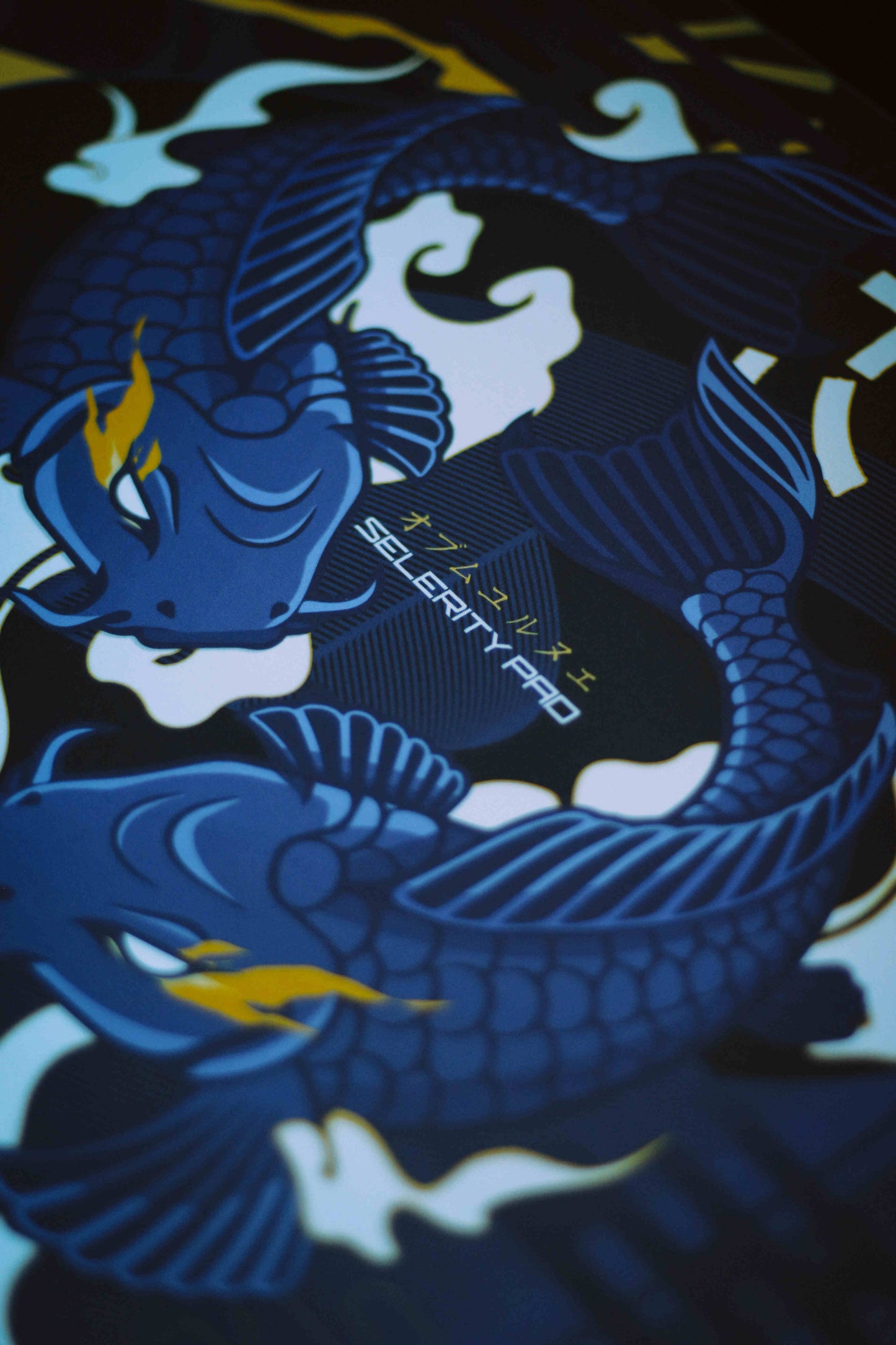 Pro Gaming Mouse Pad XL 35.5” x 15.8”, Thick(4mm) - Control + Speed - Waterproof - Non-Slip Base - Extended Extra Large Desk Mat 900x400x4mm (Hikari Blue).